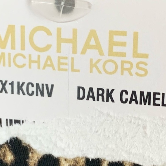 NEW MICHAEL KORS Dark Camel Brown Leopard Print Cropped Jumpsuit Size 8 - Picture 11 of 11